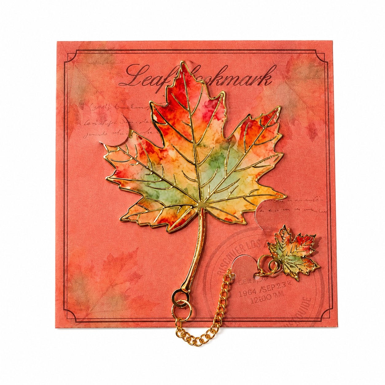 Autumn Maple Leaf Bookmark