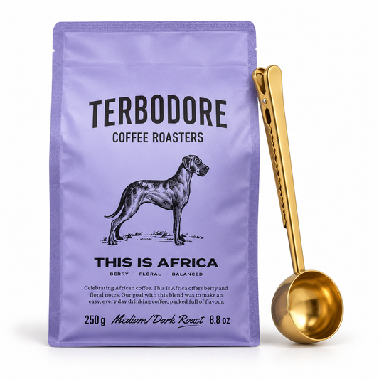 Terbodore Coffee & Coffee Spoon Clip Set, 250g