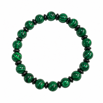 Women's Malachite Beaded Bracelet