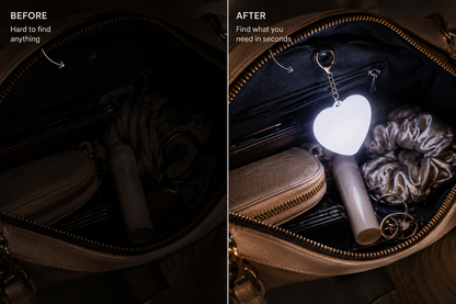 Heart LED Handbag Light