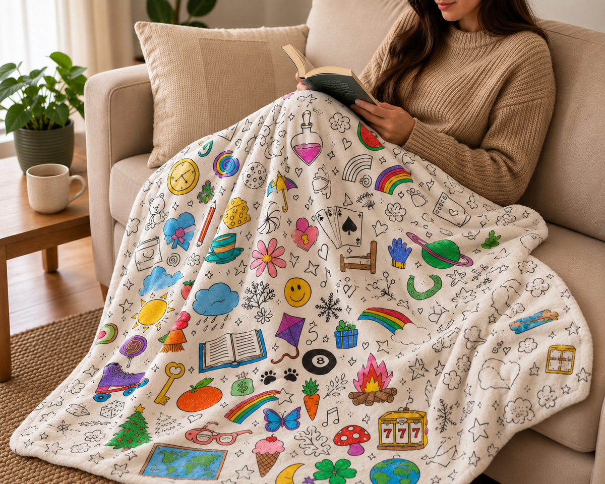 Colour Your Own Blanket Gift Set