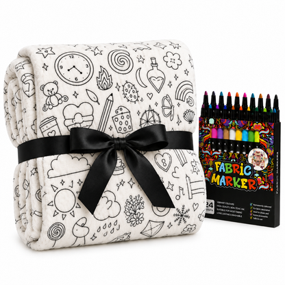 Colour Your Own Blanket Gift Set