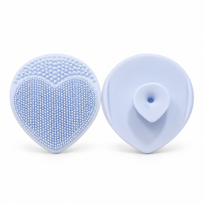 Heart-Shaped Silicone Facial Scrubber