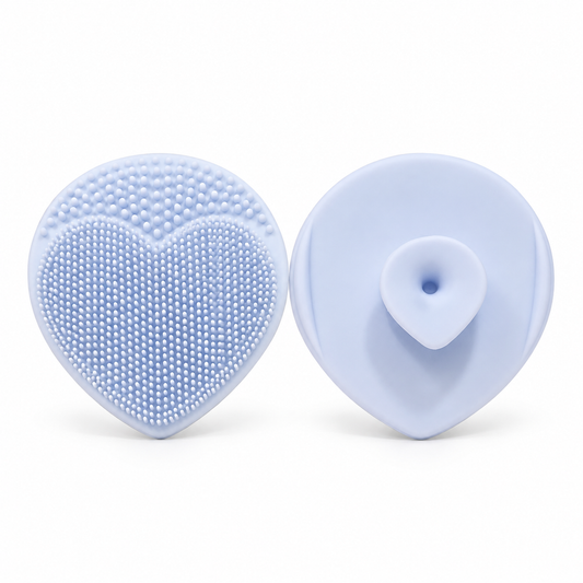 Heart-Shaped Silicone Facial Scrubber