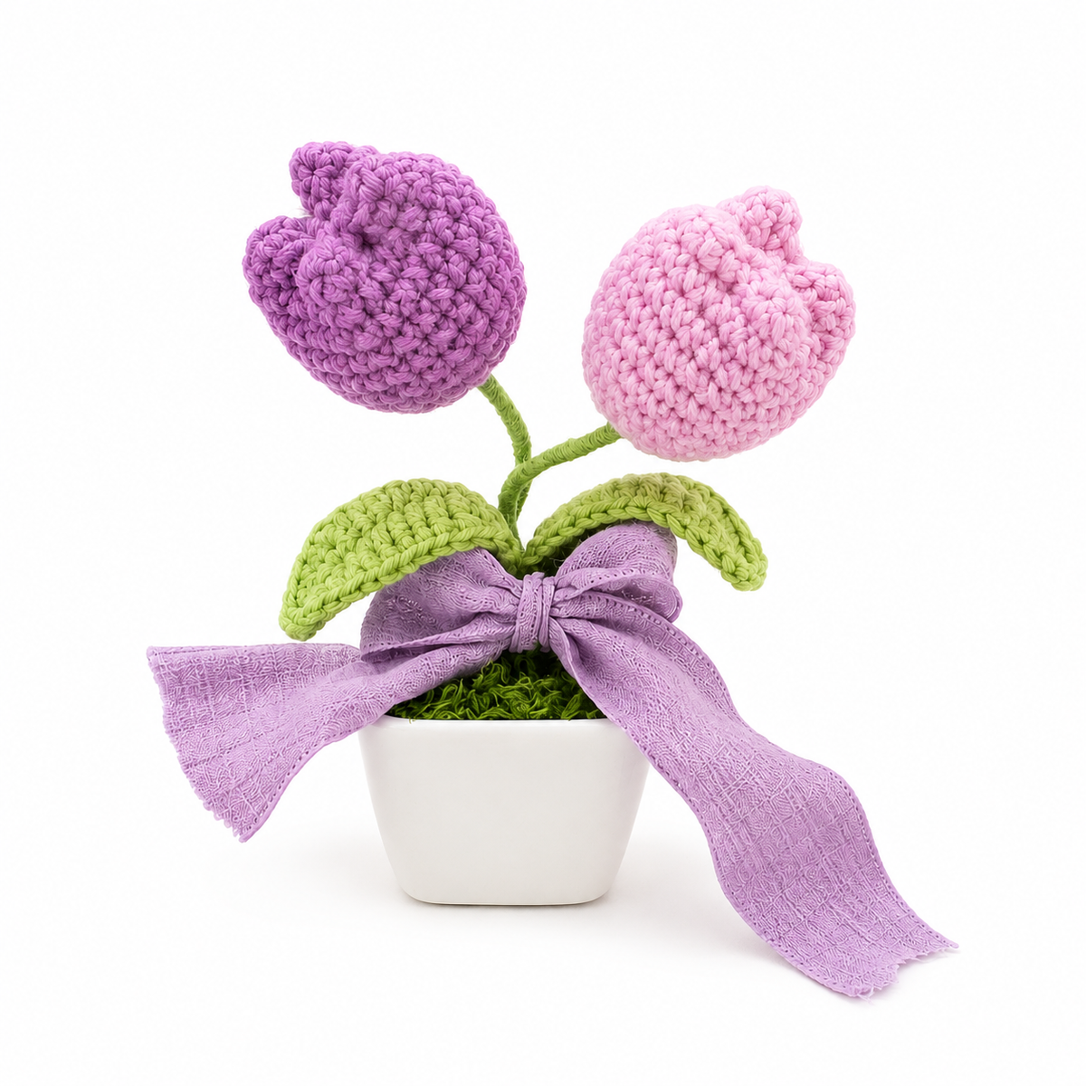 Crochet Tulip Duo Pot