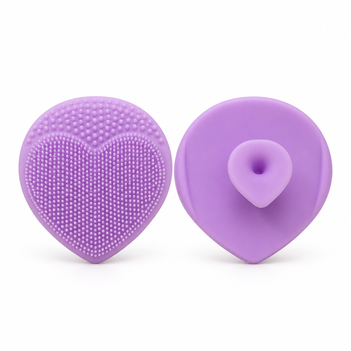 Heart-Shaped Silicone Facial Scrubber