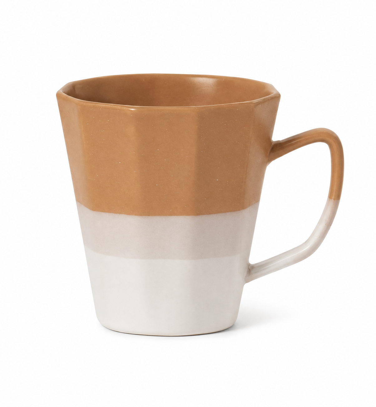 Two-Tone Stoneware Ceramic Mug
