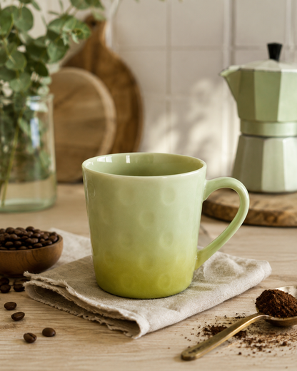 Mint Green Ombre Ceramic Mug