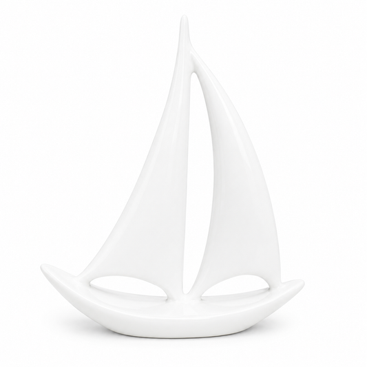 Ceramic Sailboat Lounge Decor
