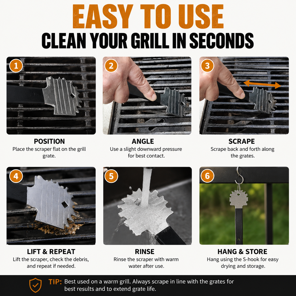 Braai/Grill Scraper Tool