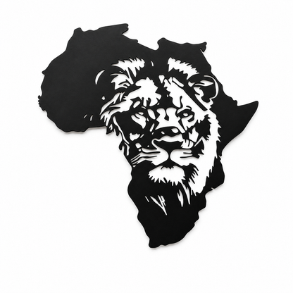 Africa Lion Metal Wall Art