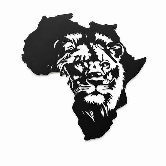 Africa Lion Metal Wall Art