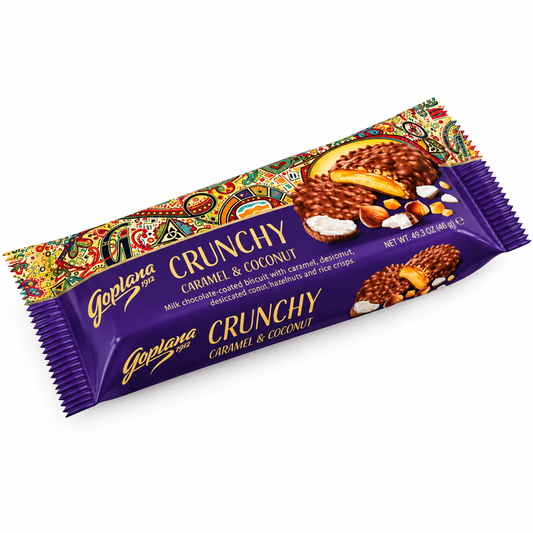 Goplana Crunchy Caramel & Coconut Bar
