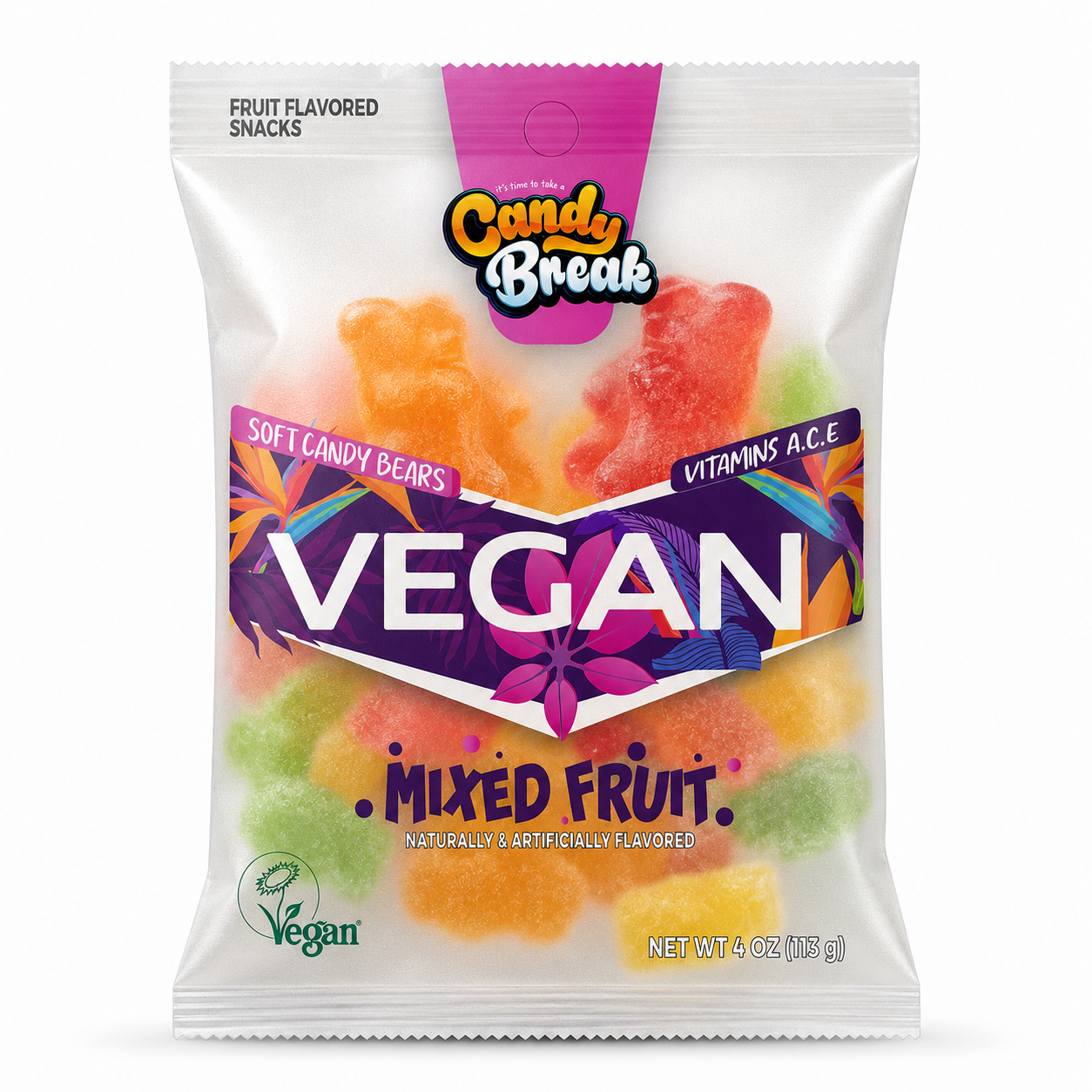 Vegan Mixed Fruit Candy Bears