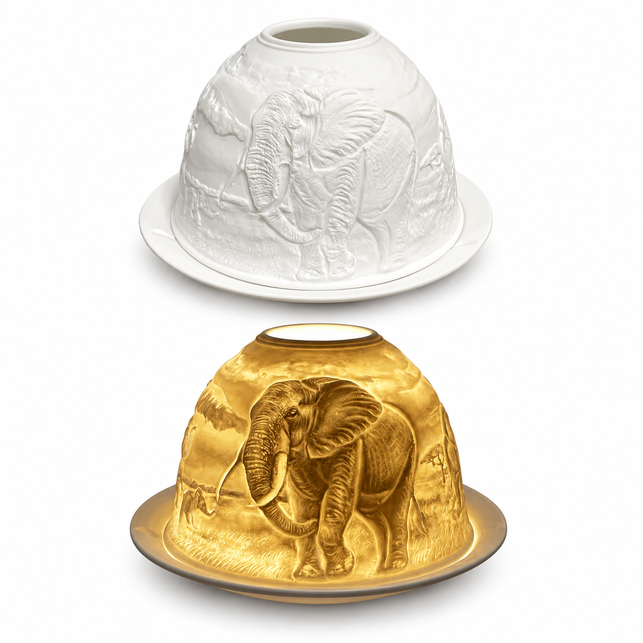 Elephant Porcelain Tealight Candle Holder