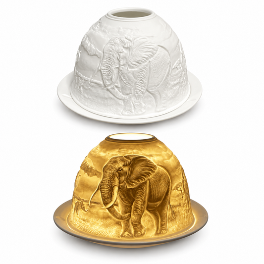 Elephant Porcelain Tealight Candle Holder