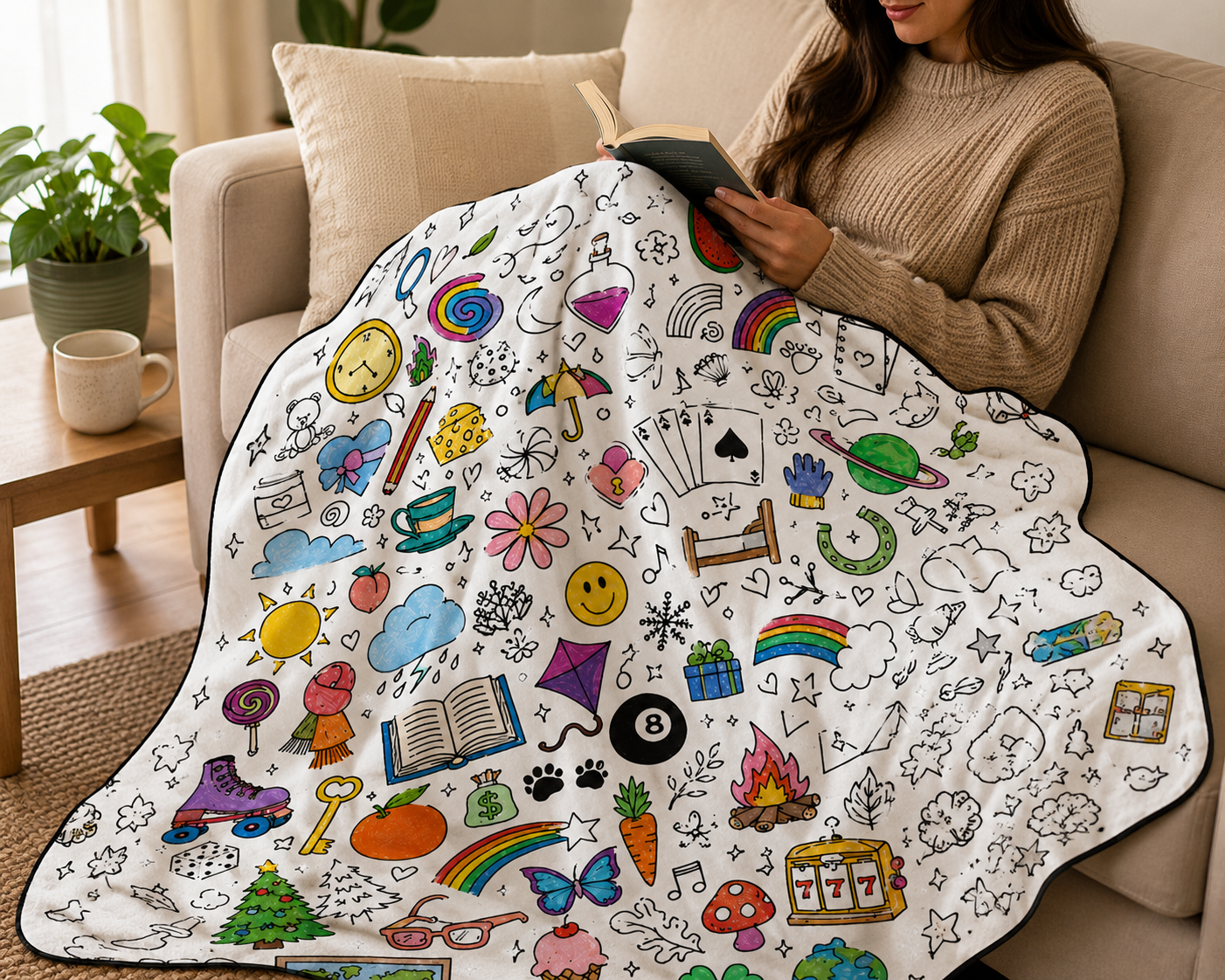 Colour Your Own Blanket Gift Set