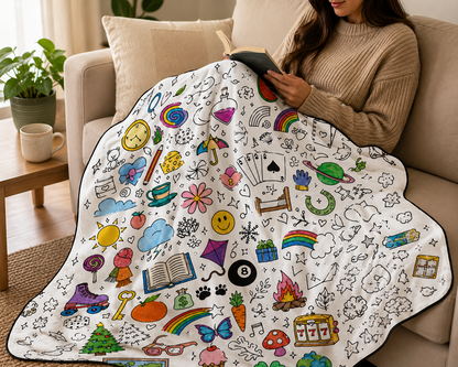 Colour Your Own Blanket Gift Set
