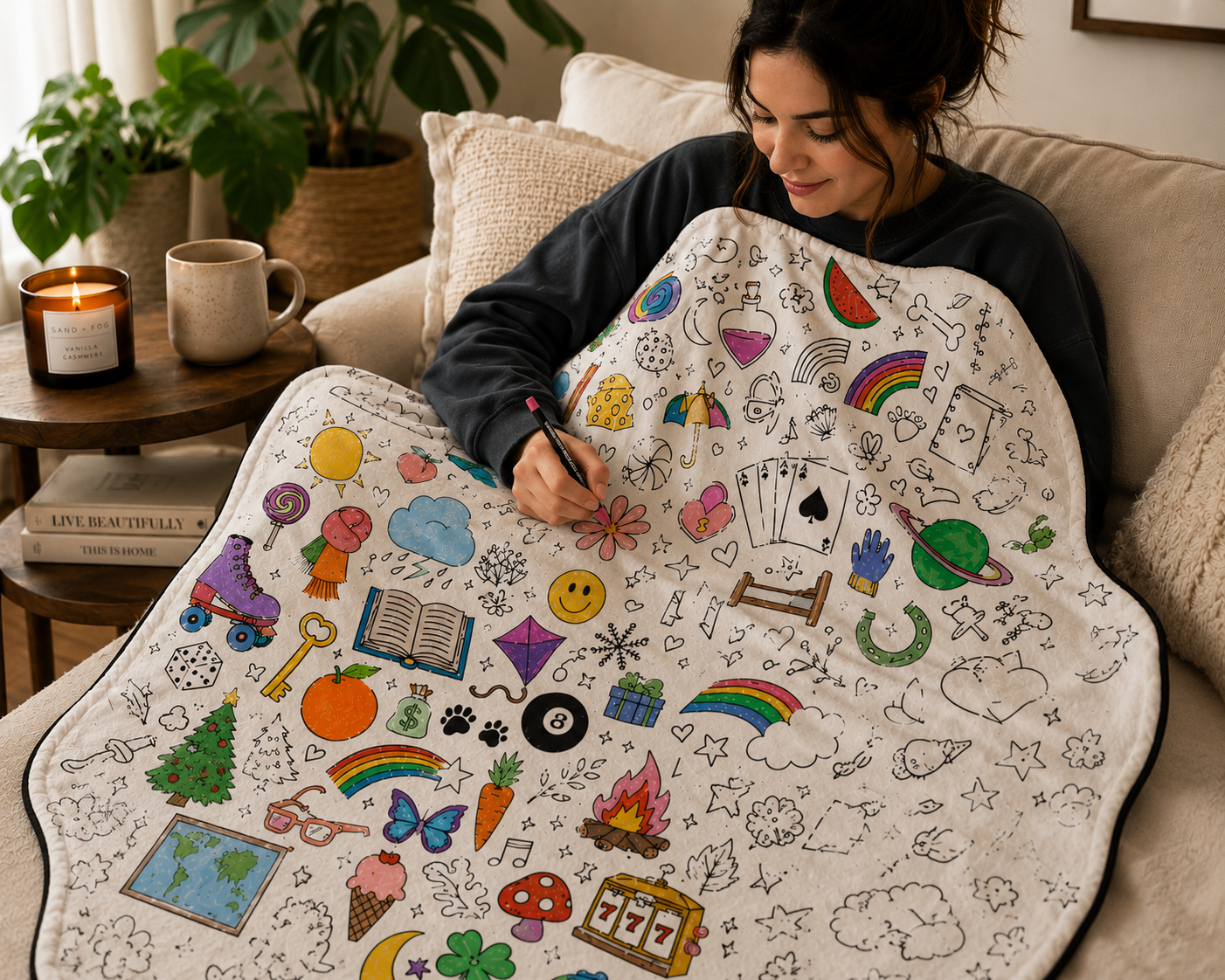 Colour Your Own Blanket Gift Set