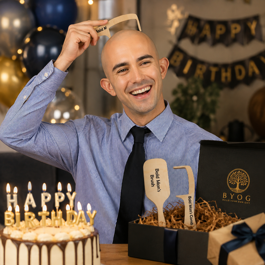 Bald Man's Brush & Comb Set
