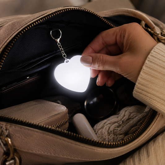 Heart LED Handbag Light