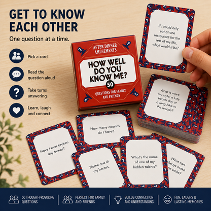 How Well Do You Know Me - Card Game