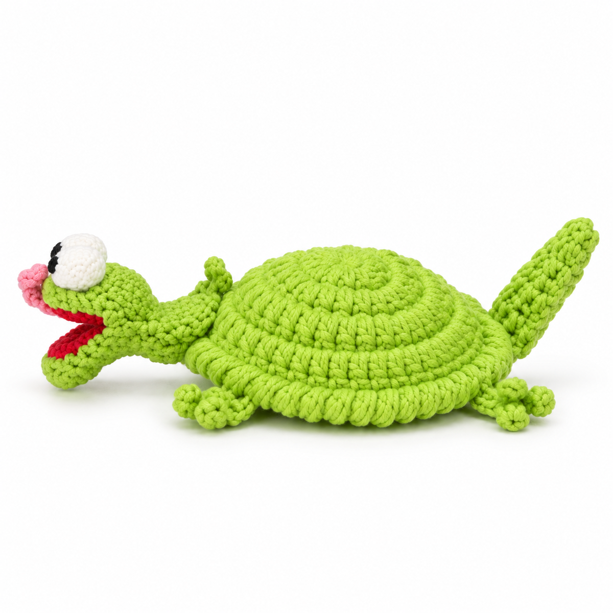 Popping Crochet Lizard Coaster